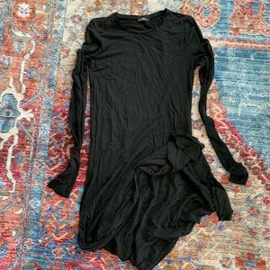 Zara long black dress size M but fits small better